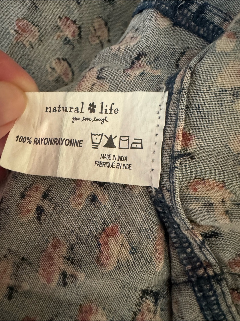 Natural Life Floral Paisley Rayon Midi Dress - Picture 8 of 8